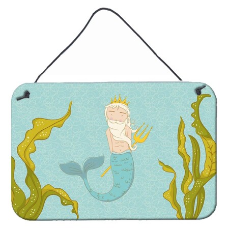 Carolines Treasures Neptune Merman Wall Or Door Hanging Prints BB8542DS812